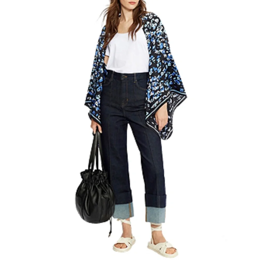 Ted Baker Bobbiee Buttermilk Silk Cape - Picture 3 of 7